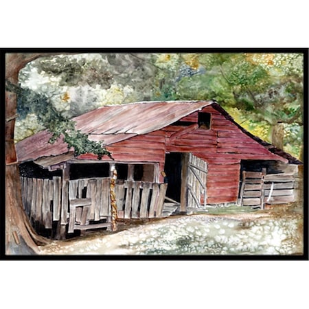 Jensendistributionservices 18 x 27 in. Old Barn Indoor & Outdoor Doormat MI2549383